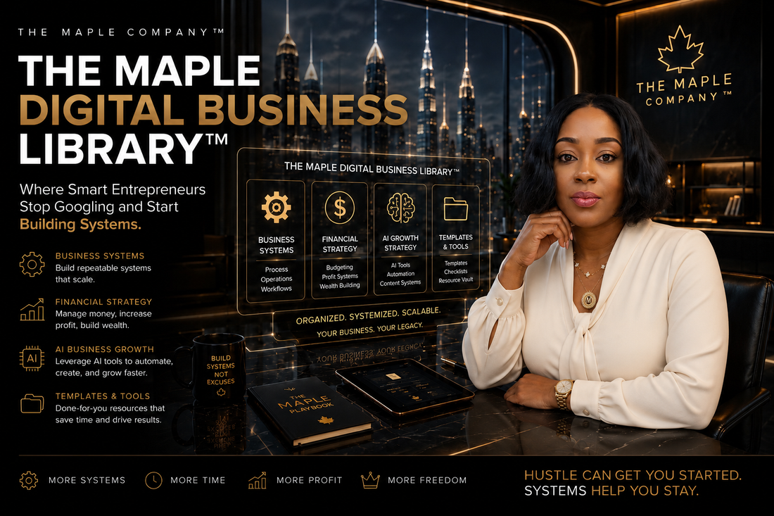 The Maple Digital Business Library™  Why Smart Entrepreneurs Stop Googling and Start Building Systems