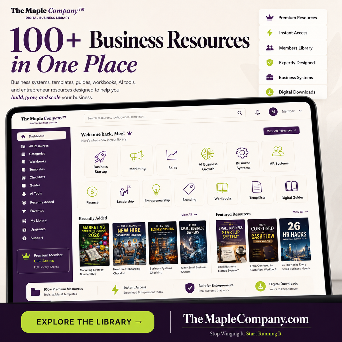 The Maple Digital Business Library™ Membership